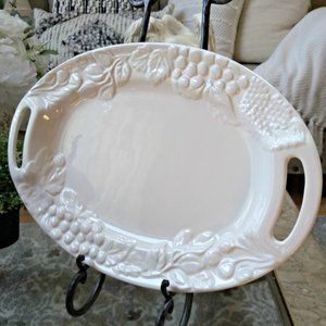 FARMHOUSE Cottage LARGE Fruit MOTIF Platter